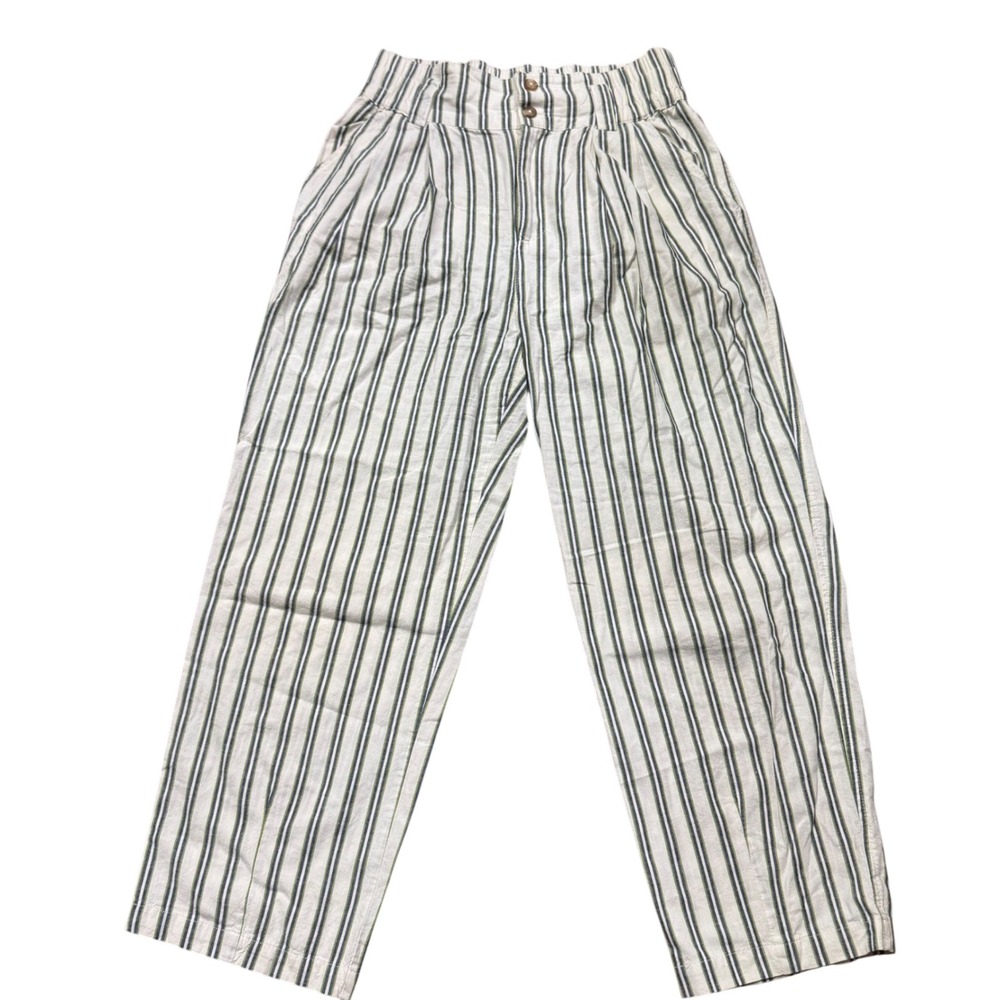 Urban Outfitters Pants Women's Size Small Striped Linen‎ Blend High Waist Casual